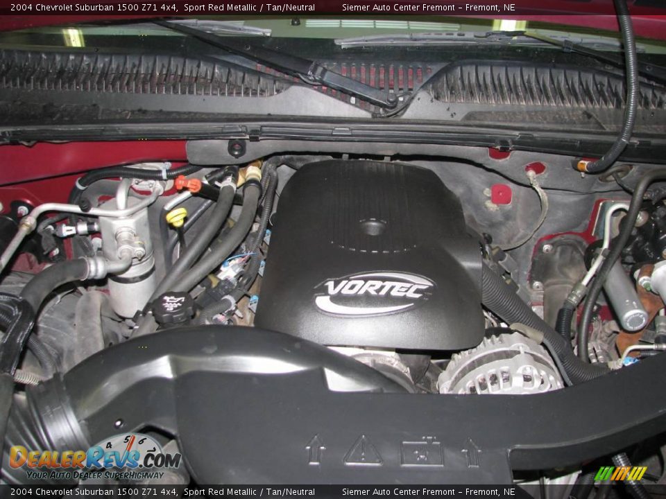 2004 Chevrolet Suburban 1500 Z71 4x4 Sport Red Metallic / Tan/Neutral Photo #35