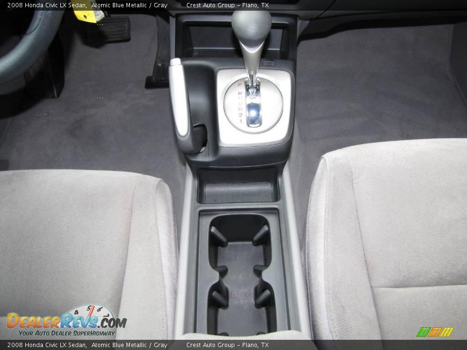 2008 Honda Civic LX Sedan Atomic Blue Metallic / Gray Photo #16