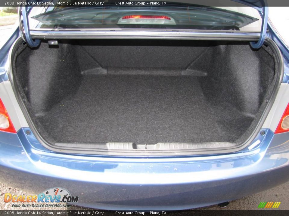 2008 Honda Civic LX Sedan Atomic Blue Metallic / Gray Photo #18