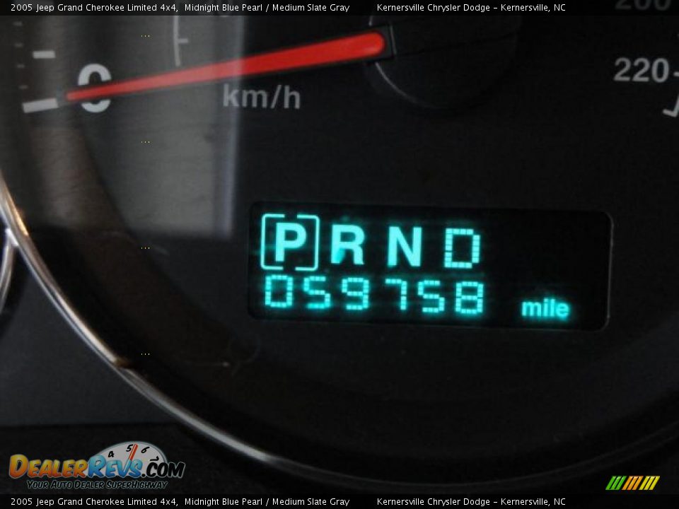 2005 Jeep Grand Cherokee Limited 4x4 Midnight Blue Pearl / Medium Slate Gray Photo #13