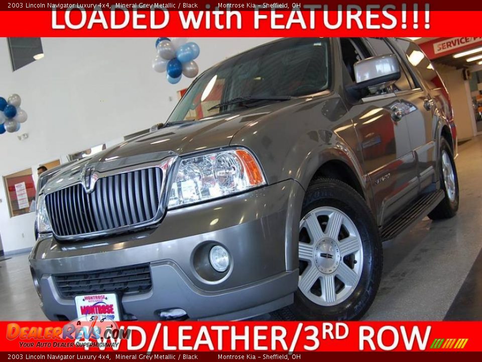 2003 Lincoln Navigator Luxury 4x4 Mineral Grey Metallic / Black Photo #1