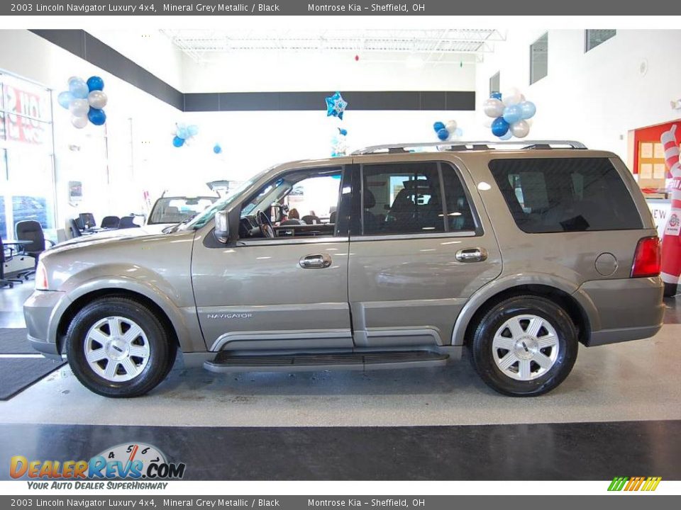2003 Lincoln Navigator Luxury 4x4 Mineral Grey Metallic / Black Photo #4