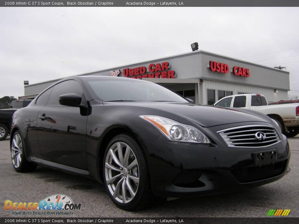 2008 Infiniti G 37 S Sport Coupe Black Obsidian / Graphite Photo #1