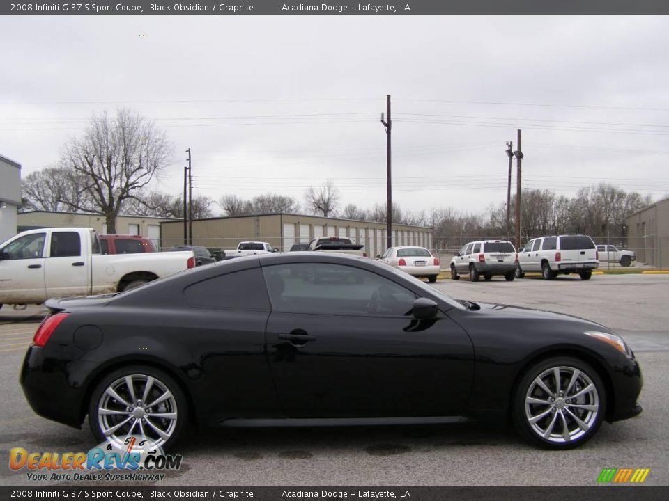 2008 Infiniti G 37 S Sport Coupe Black Obsidian / Graphite Photo #2