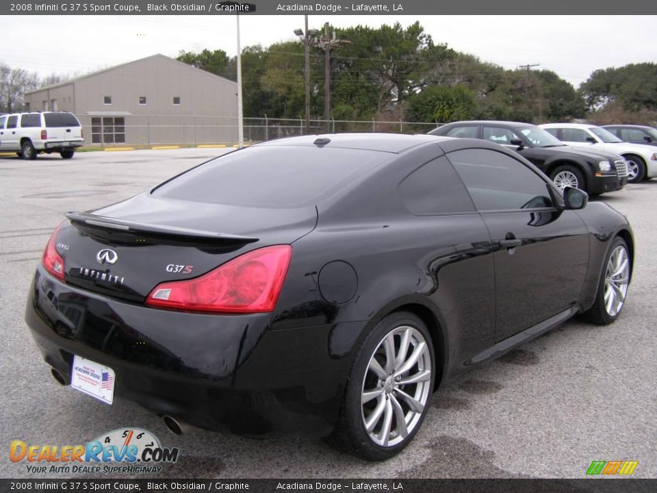 2008 Infiniti G 37 S Sport Coupe Black Obsidian / Graphite Photo #3
