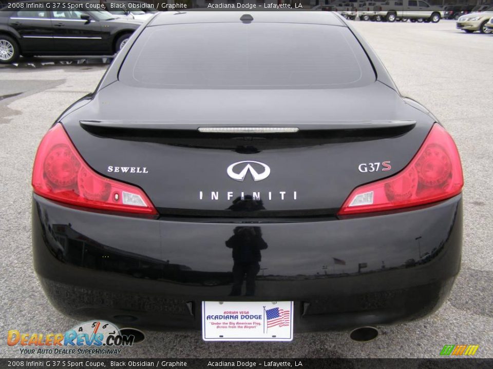 2008 Infiniti G 37 S Sport Coupe Black Obsidian / Graphite Photo #4