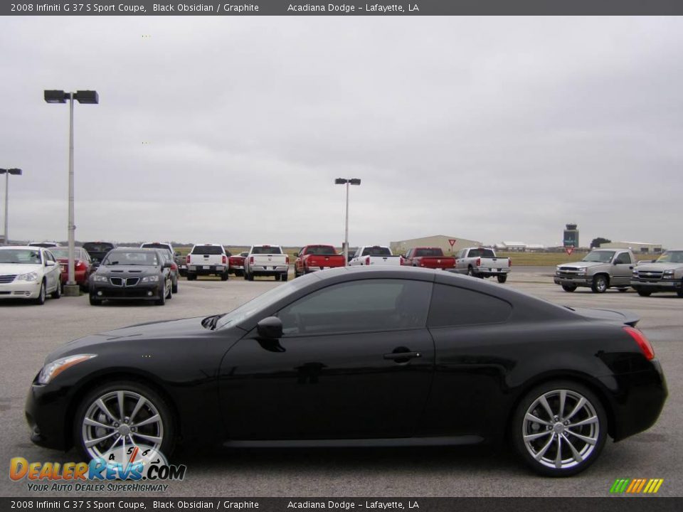 2008 Infiniti G 37 S Sport Coupe Black Obsidian / Graphite Photo #6