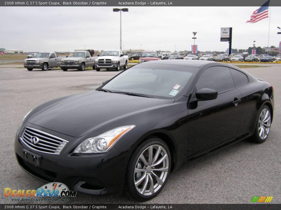 2008 Infiniti G 37 S Sport Coupe Black Obsidian / Graphite Photo #7