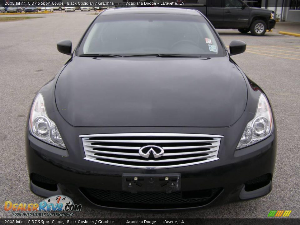 2008 Infiniti G 37 S Sport Coupe Black Obsidian / Graphite Photo #8
