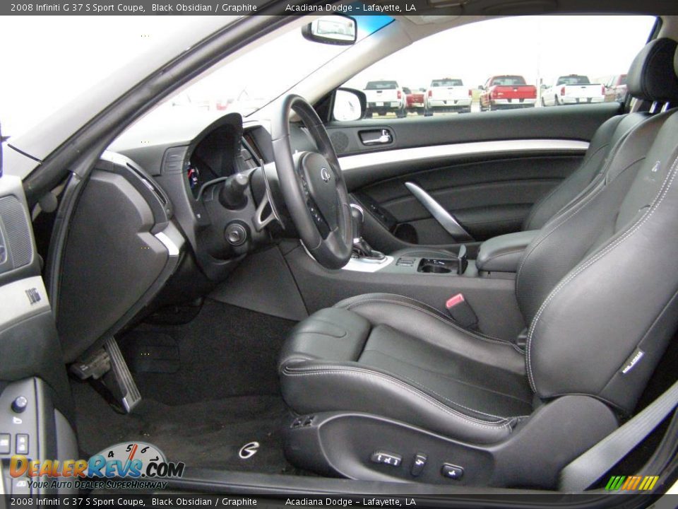 2008 Infiniti G 37 S Sport Coupe Black Obsidian / Graphite Photo #9