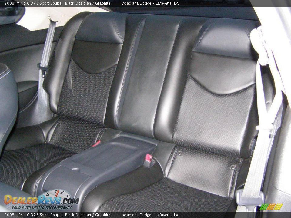 2008 Infiniti G 37 S Sport Coupe Black Obsidian / Graphite Photo #10