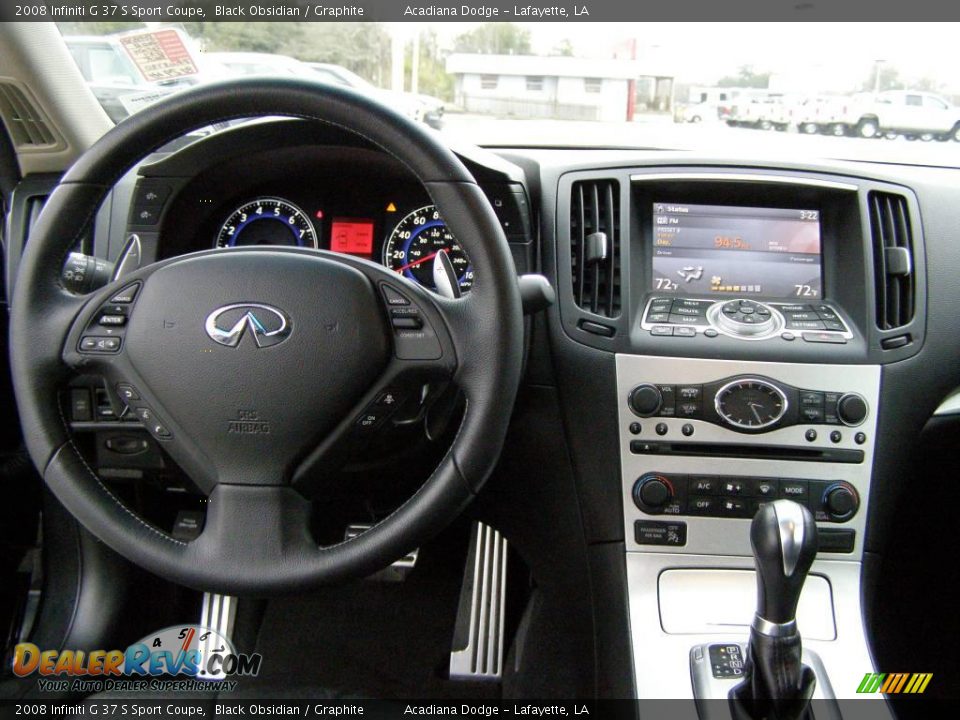 2008 Infiniti G 37 S Sport Coupe Black Obsidian / Graphite Photo #11