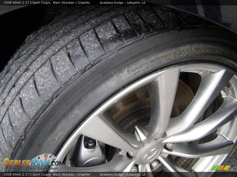 2008 Infiniti G 37 S Sport Coupe Black Obsidian / Graphite Photo #12