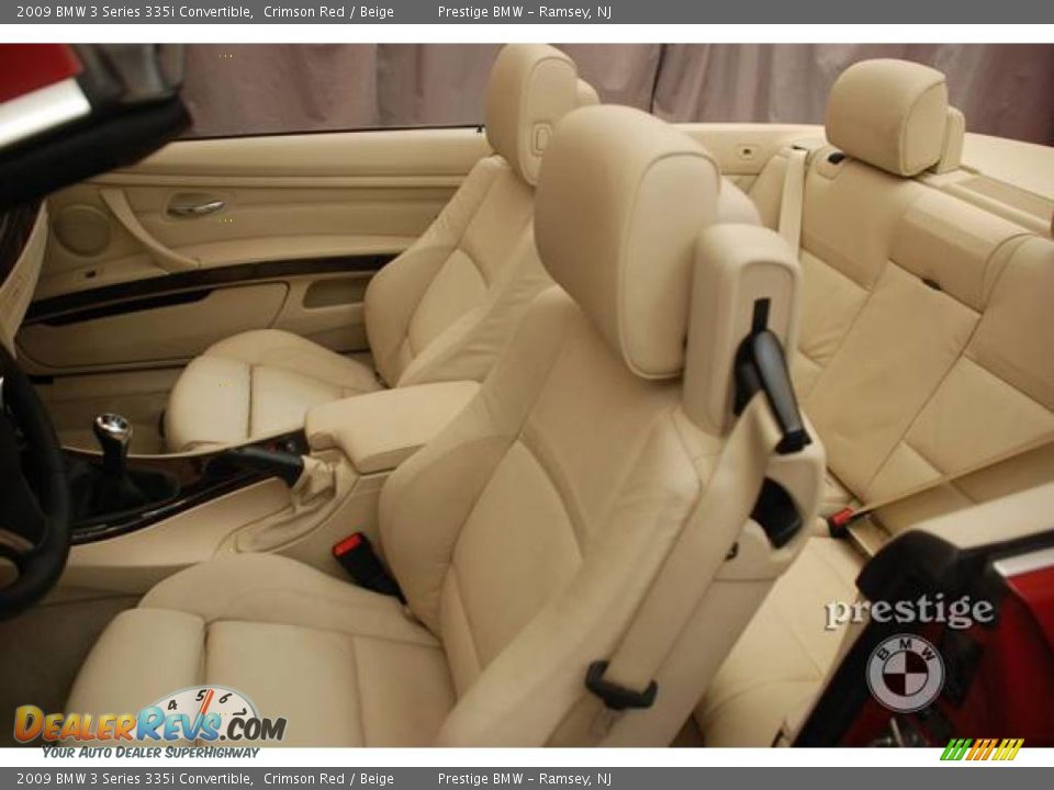2009 BMW 3 Series 335i Convertible Crimson Red / Beige Photo #9