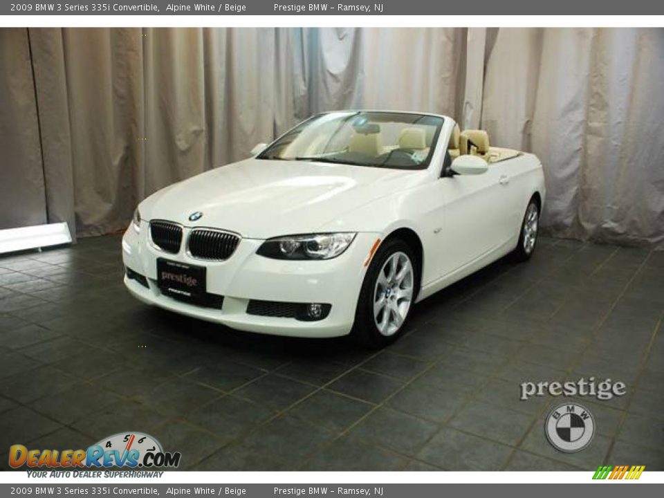 2009 BMW 3 Series 335i Convertible Alpine White / Beige Photo #1