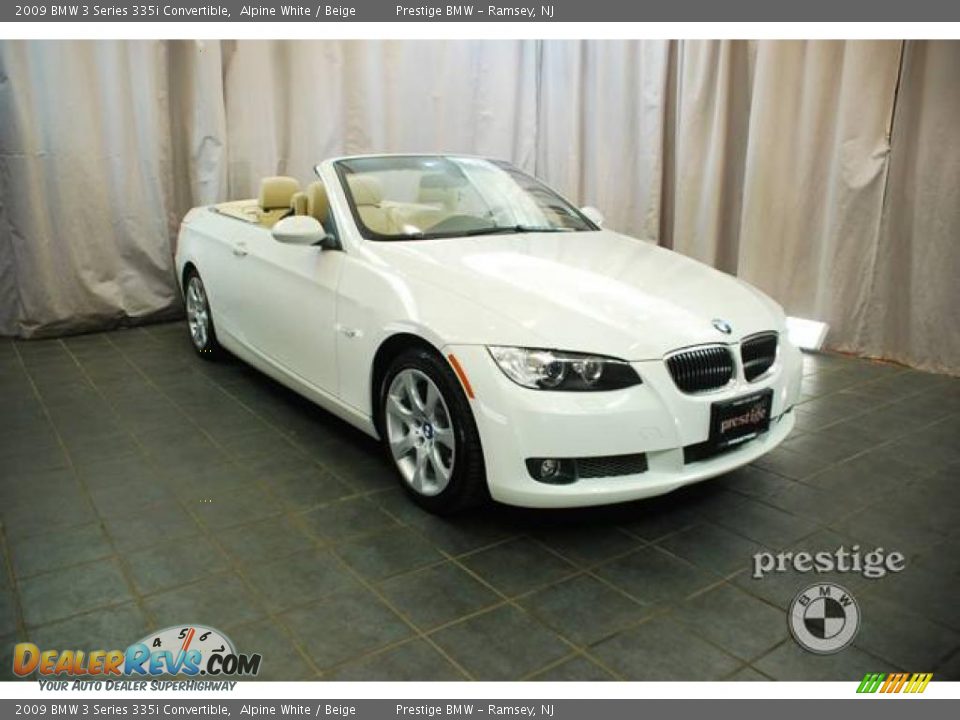 2009 BMW 3 Series 335i Convertible Alpine White / Beige Photo #6