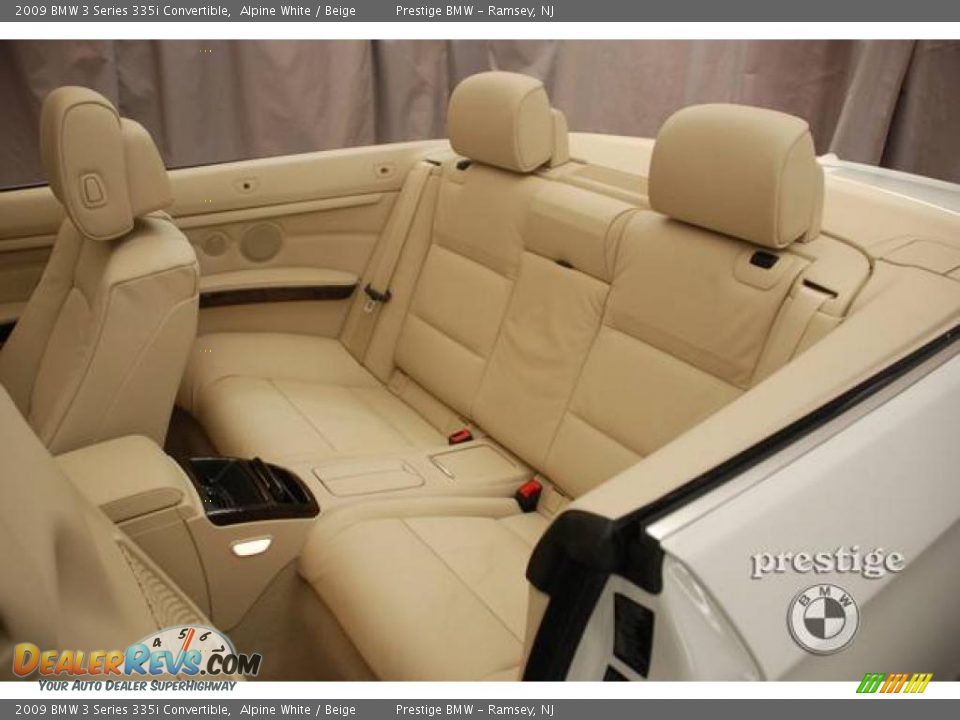 2009 BMW 3 Series 335i Convertible Alpine White / Beige Photo #9