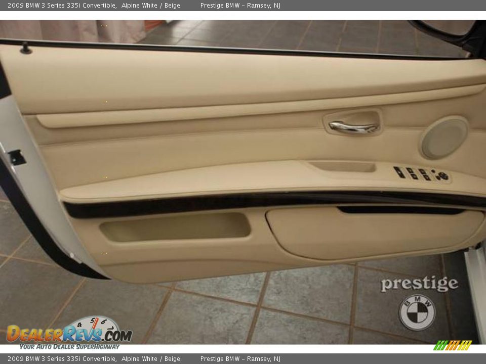 2009 BMW 3 Series 335i Convertible Alpine White / Beige Photo #10