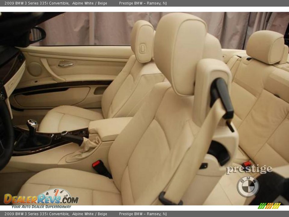 2009 BMW 3 Series 335i Convertible Alpine White / Beige Photo #12