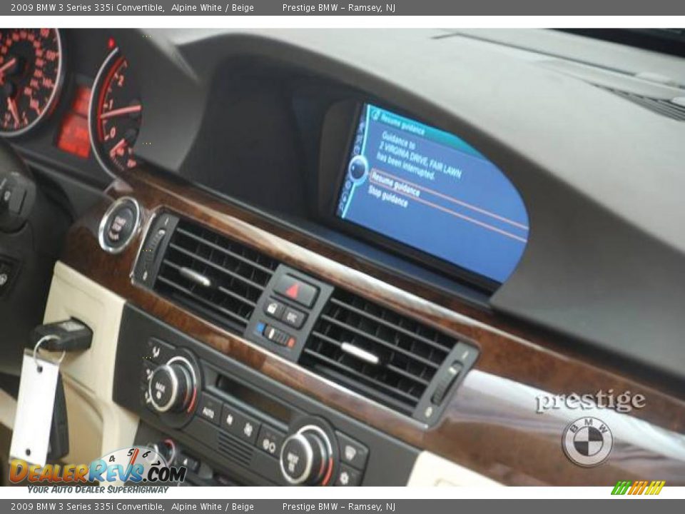 2009 BMW 3 Series 335i Convertible Alpine White / Beige Photo #13
