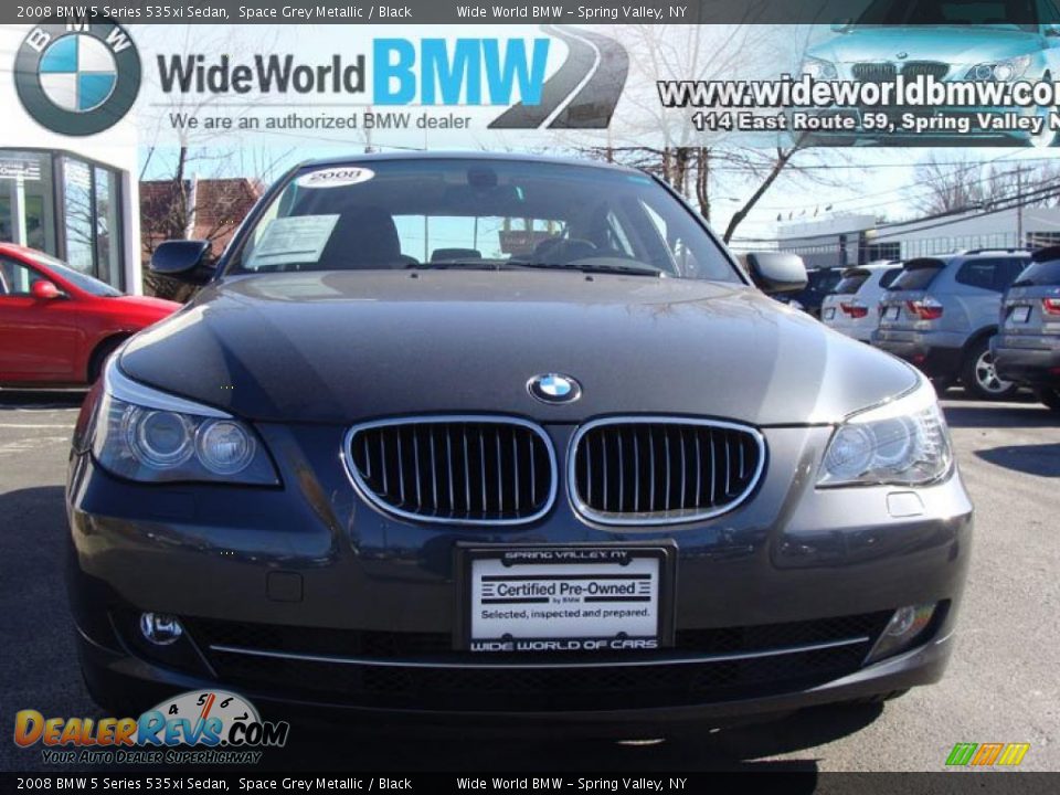 2008 BMW 5 Series 535xi Sedan Space Grey Metallic / Black Photo #2
