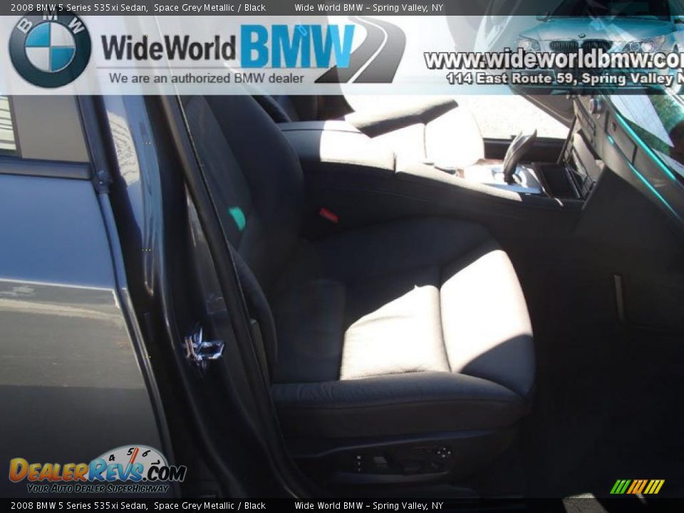 2008 BMW 5 Series 535xi Sedan Space Grey Metallic / Black Photo #10