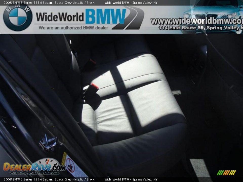 2008 BMW 5 Series 535xi Sedan Space Grey Metallic / Black Photo #11