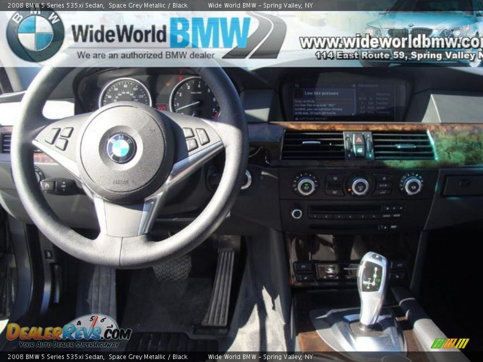 2008 BMW 5 Series 535xi Sedan Space Grey Metallic / Black Photo #12