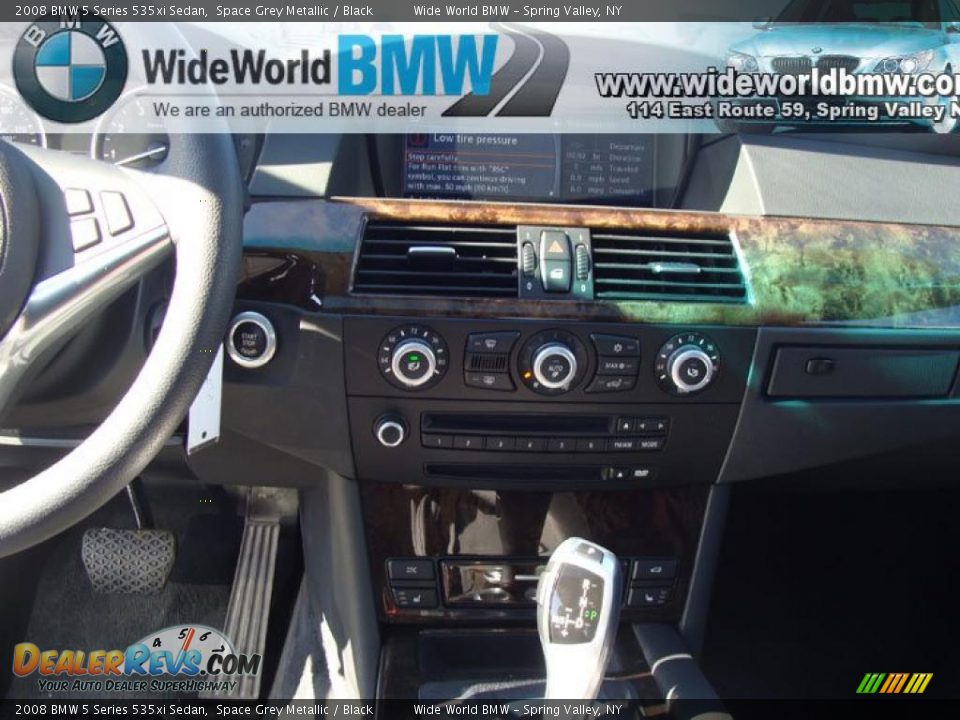 2008 BMW 5 Series 535xi Sedan Space Grey Metallic / Black Photo #13
