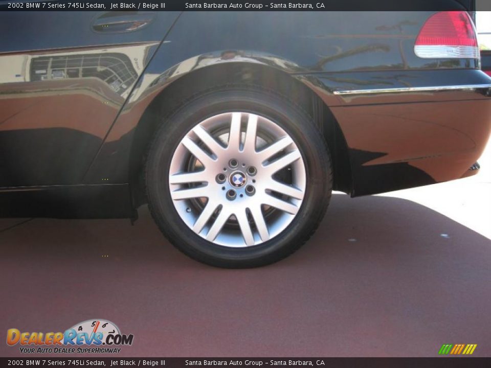 2002 BMW 7 Series 745Li Sedan Jet Black / Beige III Photo #20