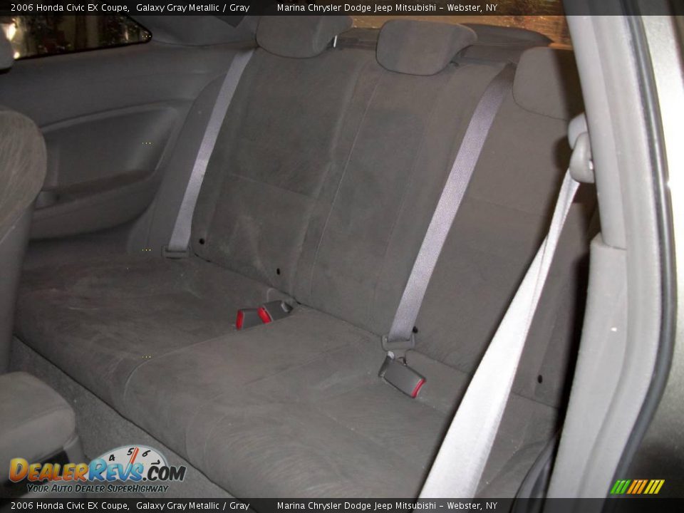 2006 Honda Civic EX Coupe Galaxy Gray Metallic / Gray Photo #11