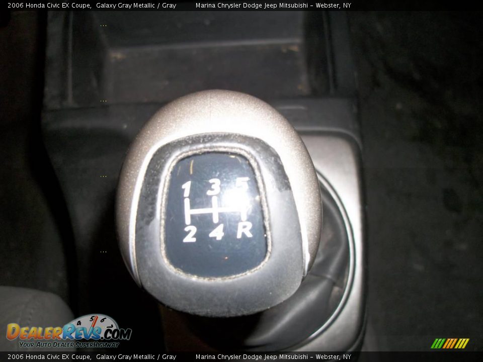 2006 Honda Civic EX Coupe Galaxy Gray Metallic / Gray Photo #18