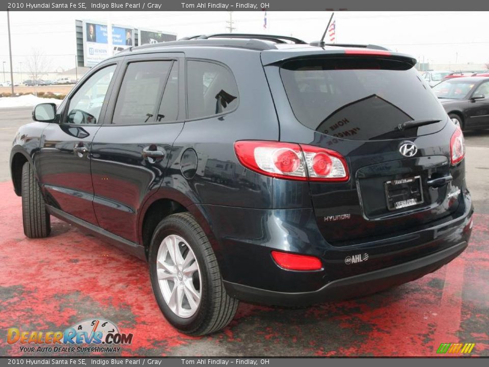 2010 Hyundai Santa Fe SE Indigo Blue Pearl / Gray Photo #1