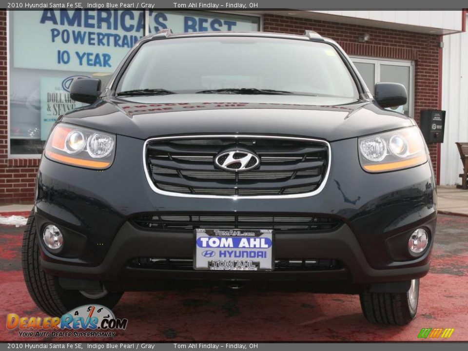 2010 Hyundai Santa Fe SE Indigo Blue Pearl / Gray Photo #6