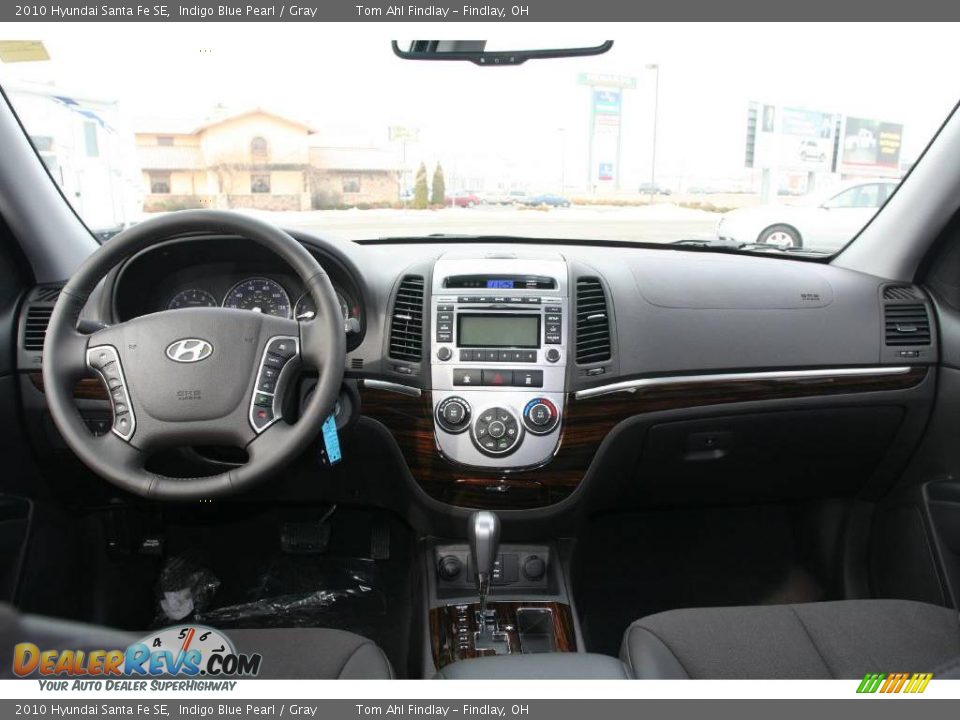 2010 Hyundai Santa Fe SE Indigo Blue Pearl / Gray Photo #8
