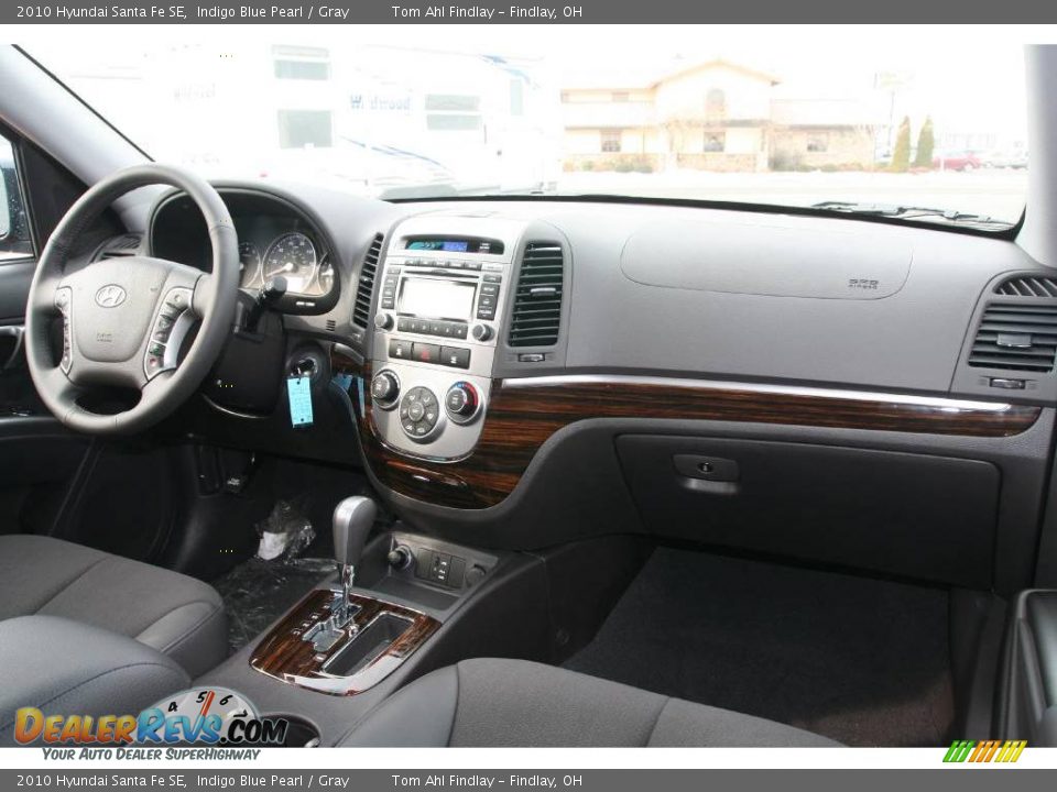 2010 Hyundai Santa Fe SE Indigo Blue Pearl / Gray Photo #9