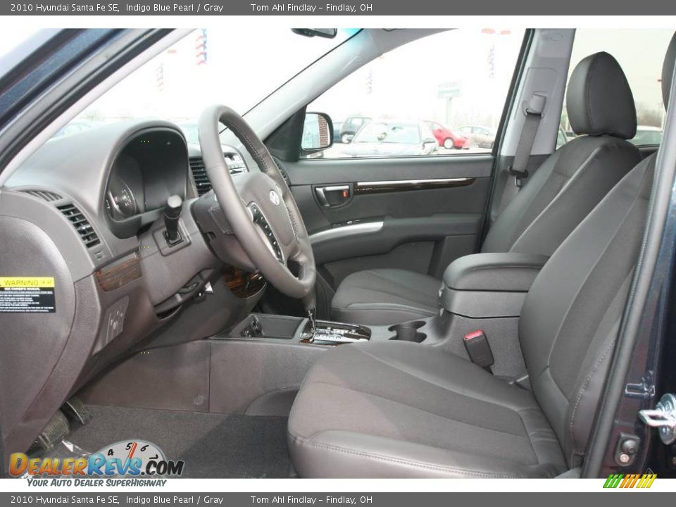 2010 Hyundai Santa Fe SE Indigo Blue Pearl / Gray Photo #10