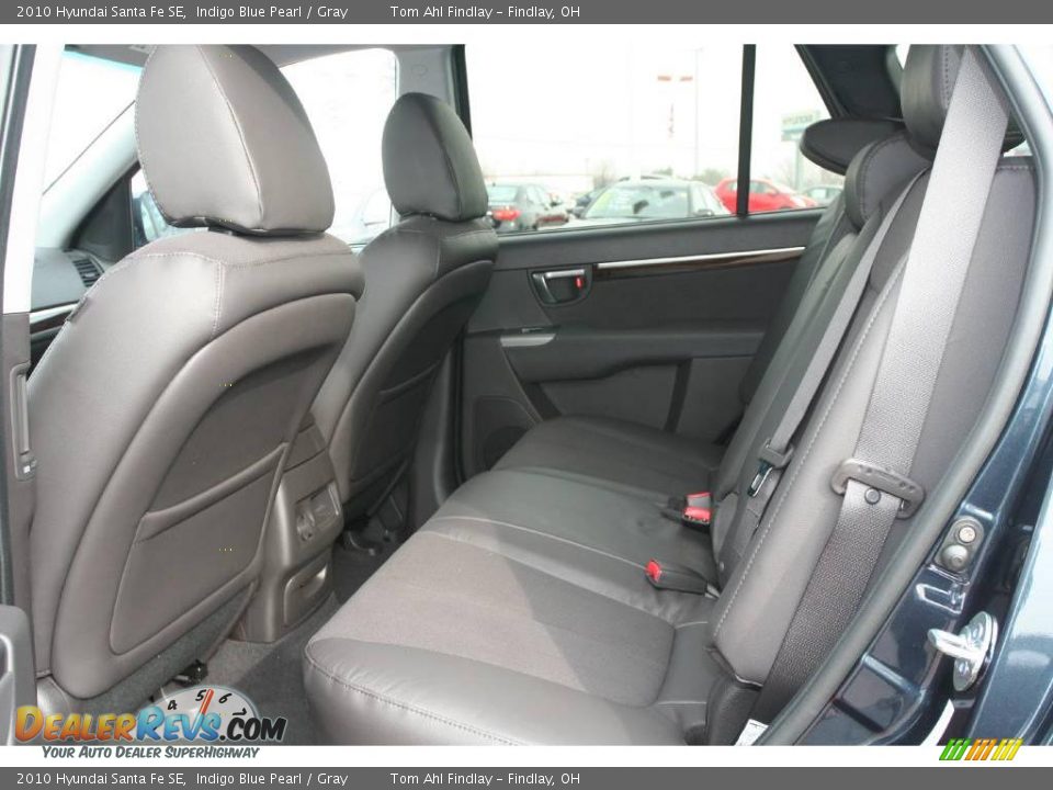 2010 Hyundai Santa Fe SE Indigo Blue Pearl / Gray Photo #11