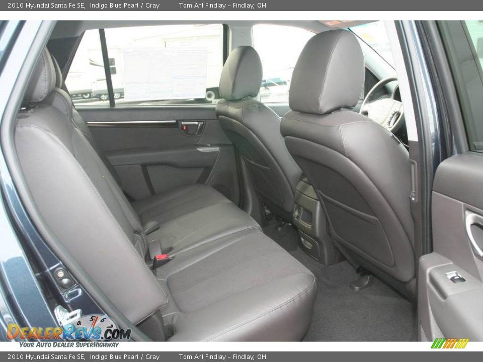 2010 Hyundai Santa Fe SE Indigo Blue Pearl / Gray Photo #12