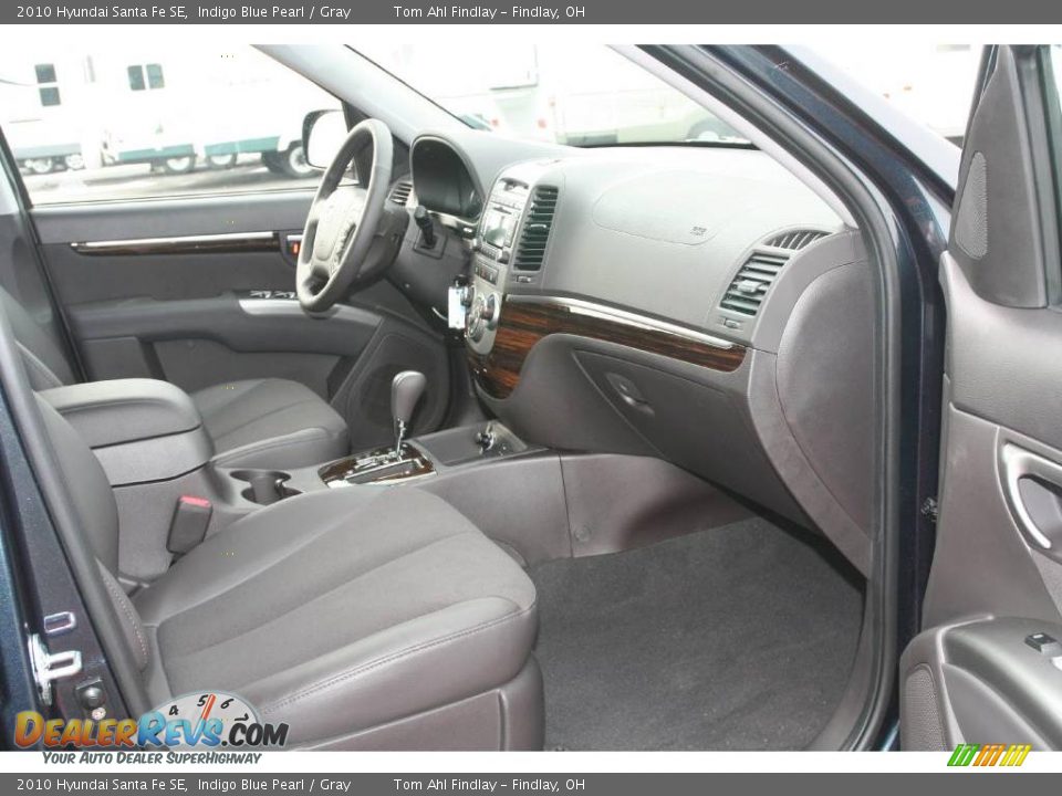 2010 Hyundai Santa Fe SE Indigo Blue Pearl / Gray Photo #13