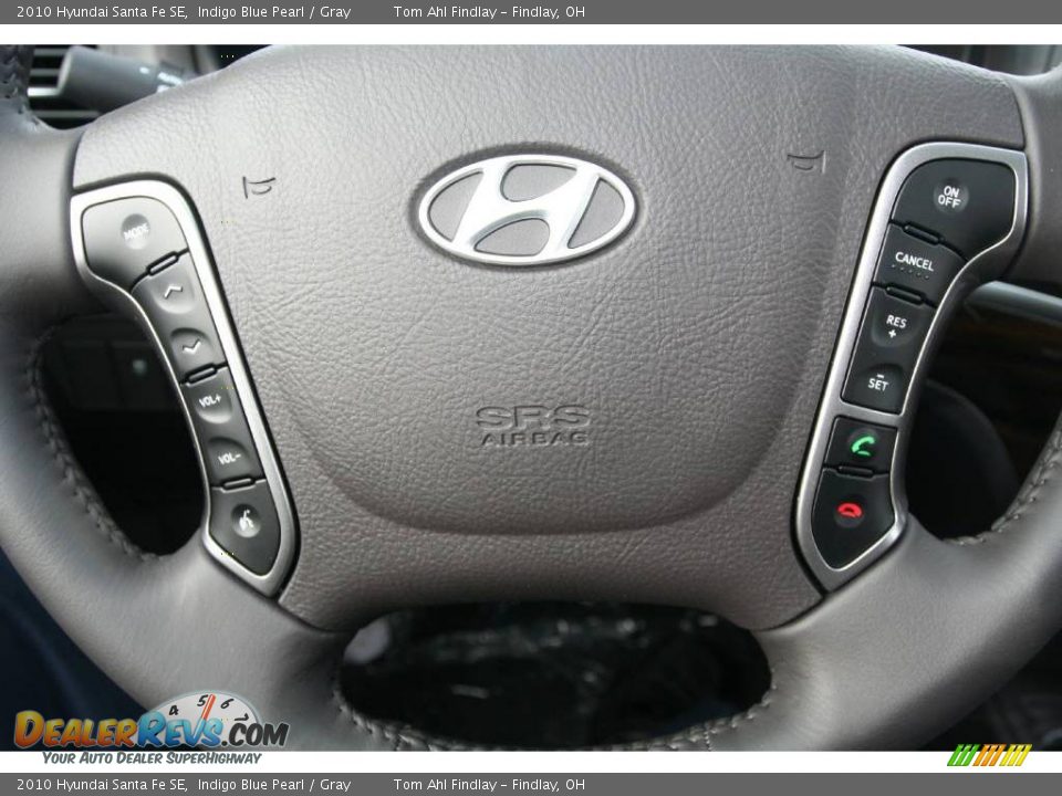2010 Hyundai Santa Fe SE Indigo Blue Pearl / Gray Photo #17
