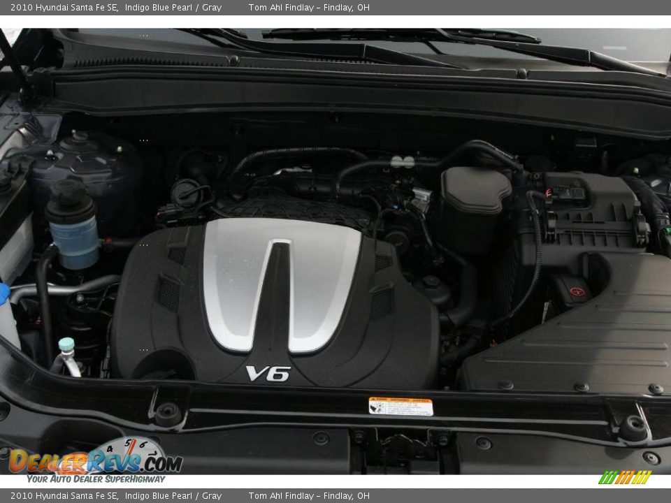 2010 Hyundai Santa Fe SE Indigo Blue Pearl / Gray Photo #23