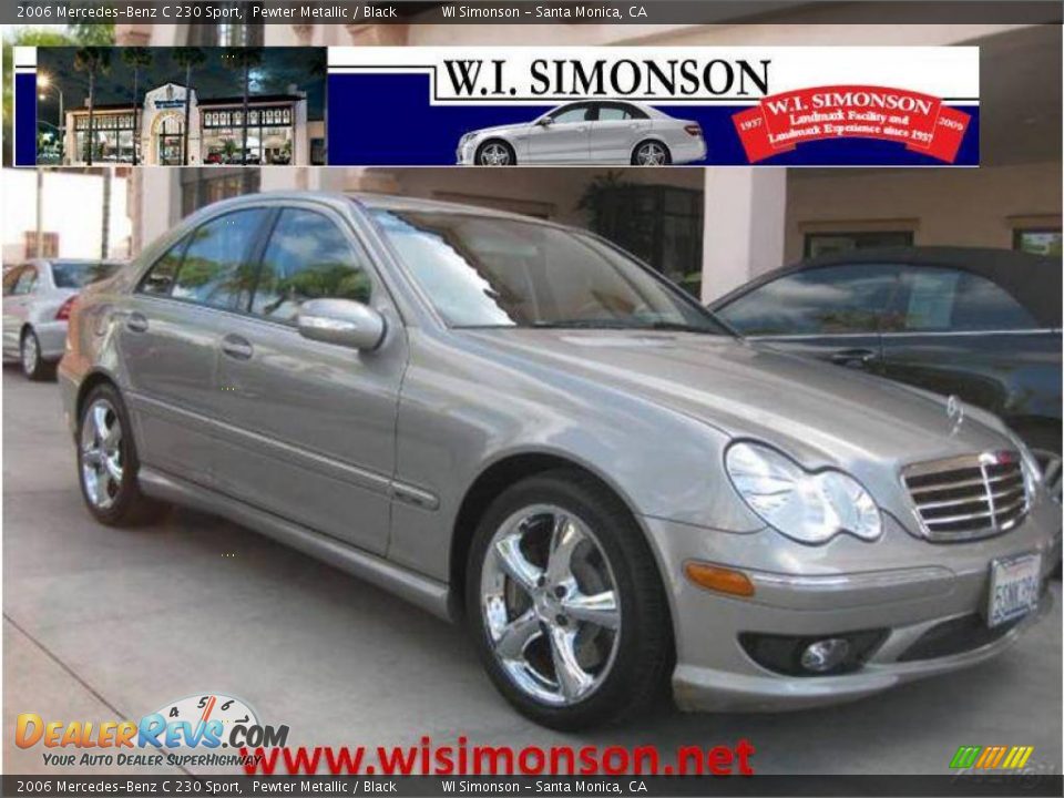 2006 Mercedes-Benz C 230 Sport Pewter Metallic / Black Photo #1