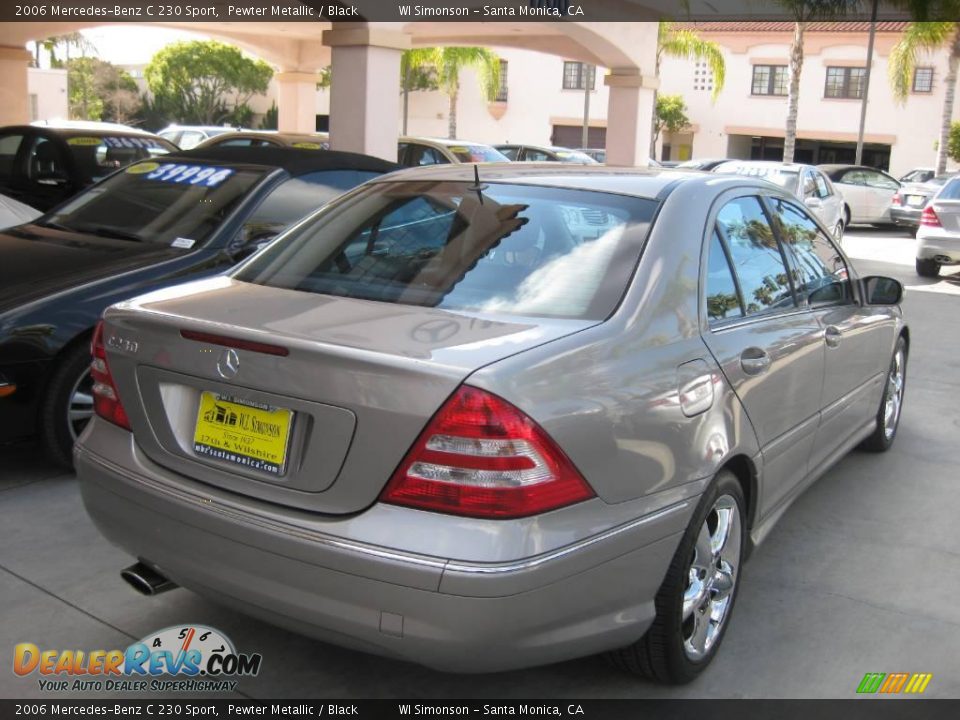 2006 Mercedes-Benz C 230 Sport Pewter Metallic / Black Photo #3