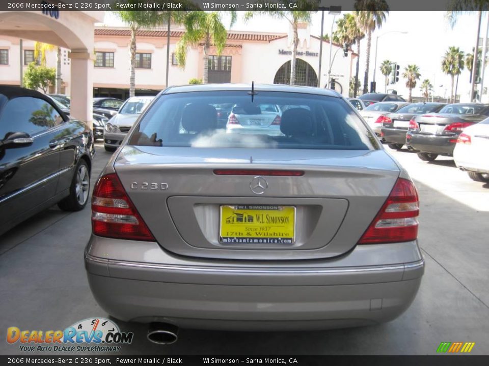 2006 Mercedes-Benz C 230 Sport Pewter Metallic / Black Photo #4