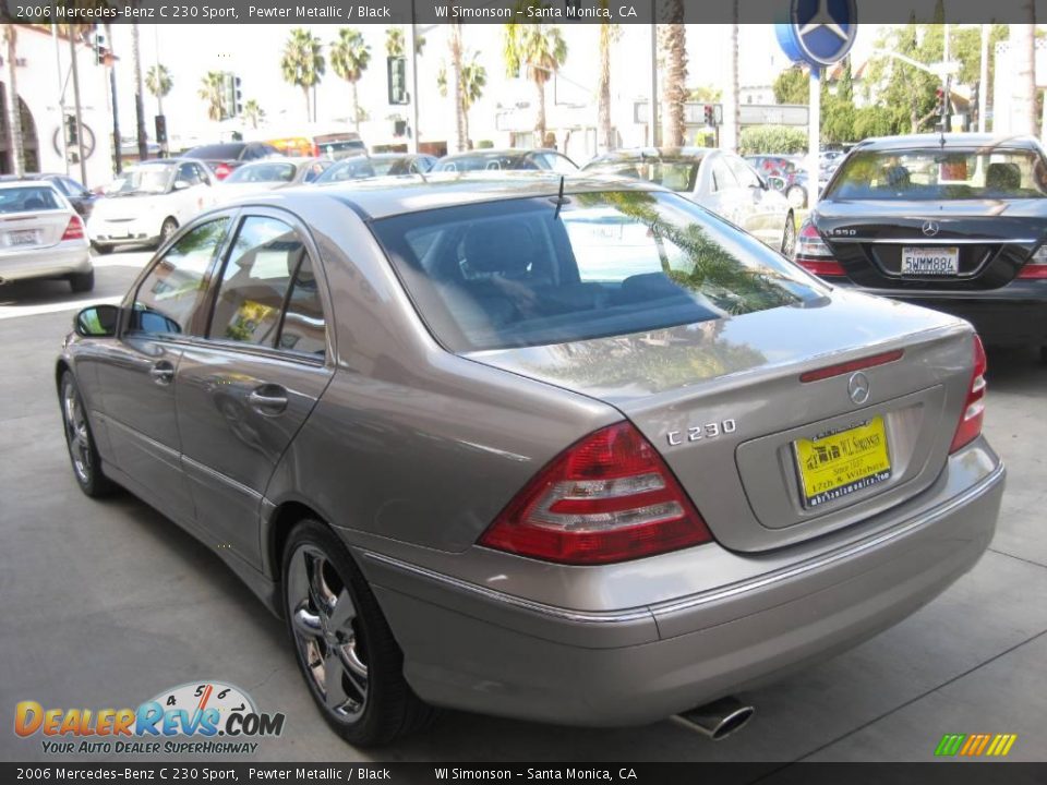 2006 Mercedes-Benz C 230 Sport Pewter Metallic / Black Photo #5