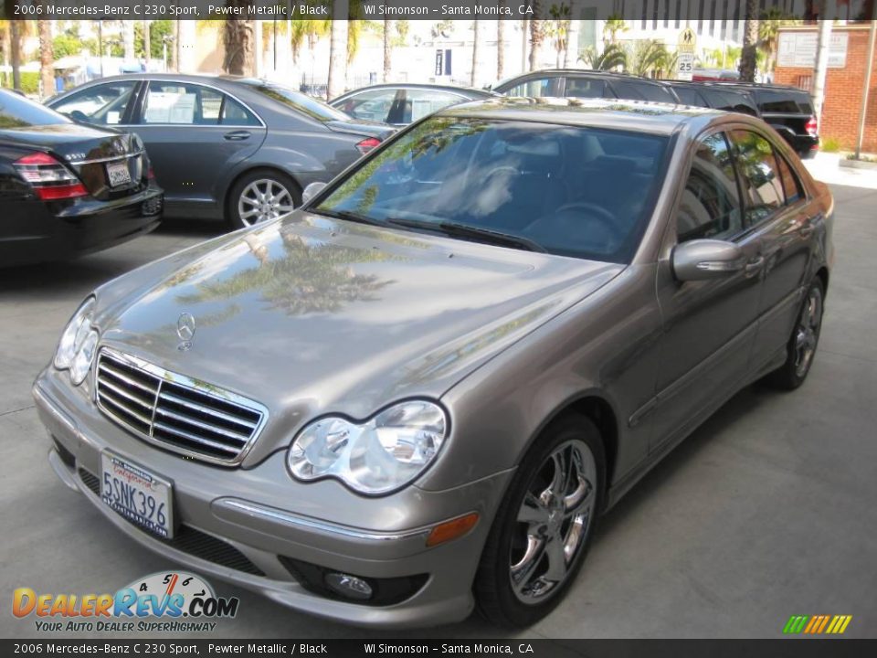 2006 Mercedes-Benz C 230 Sport Pewter Metallic / Black Photo #6