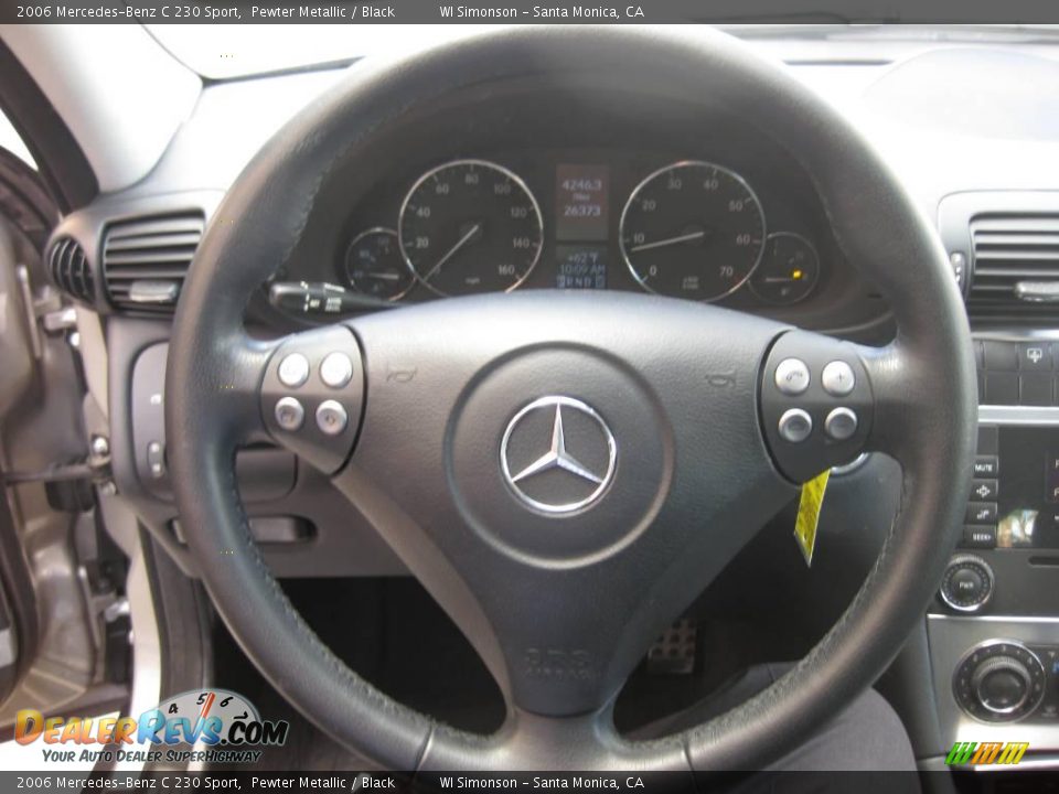 2006 Mercedes-Benz C 230 Sport Pewter Metallic / Black Photo #17
