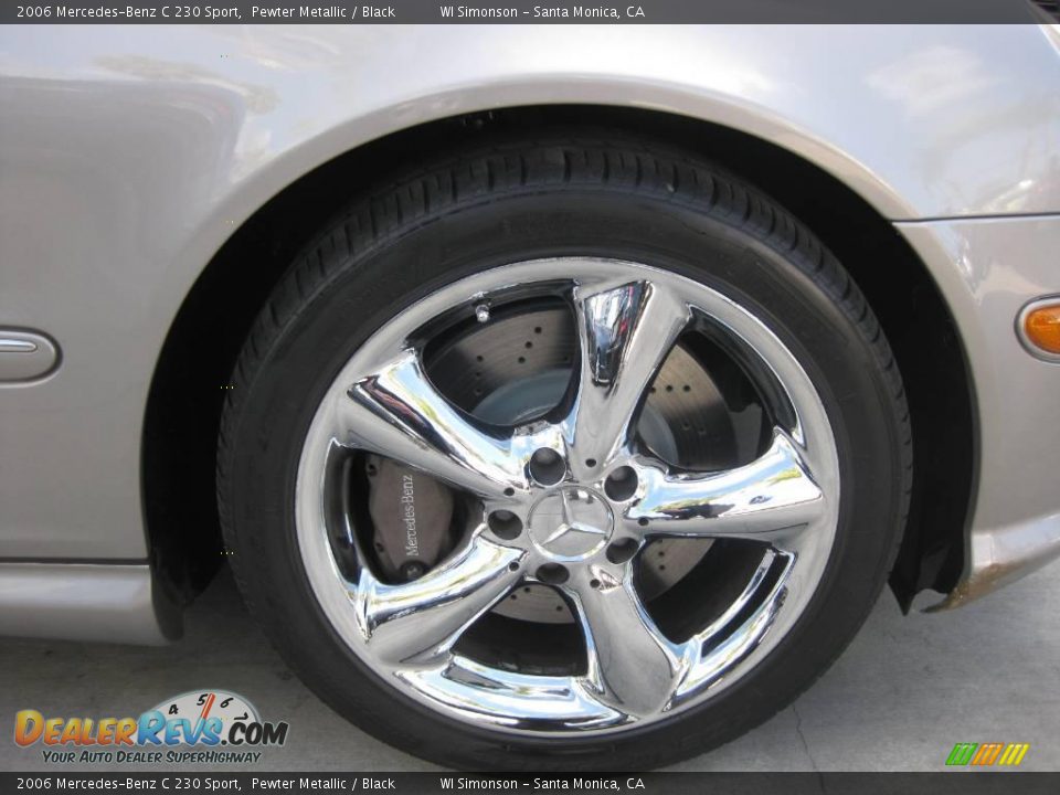 2006 Mercedes-Benz C 230 Sport Pewter Metallic / Black Photo #23