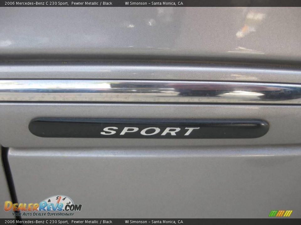 2006 Mercedes-Benz C 230 Sport Pewter Metallic / Black Photo #24